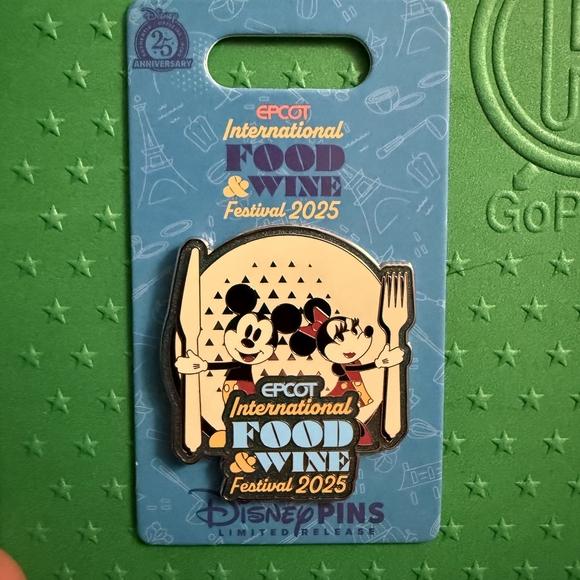 Disney Epcot Food & Wine Festival Pin with Black and Red Accents - Picture 1 of 2